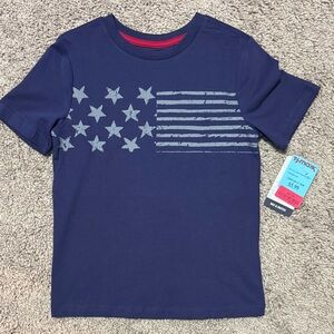 Tommy Bahama Navy Blue Star and Stripe Kids T-Shirt size 5/6